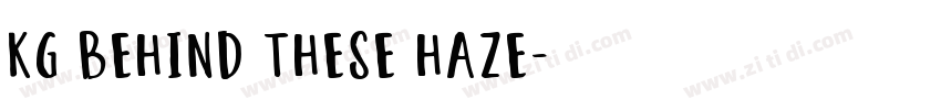 KG Behind These Haze字体转换